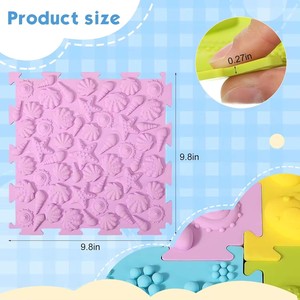 Tappetini sensoriali in Silicone testurizzato da palestra per massaggi antiscivolo personalizzati per <span class=keywords><strong>l</strong></span>'apprendimento dei bambini che giocano ad attività autistici per bambini realizzati in metallo - Product Image 3