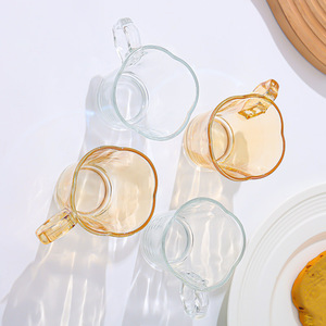 Offre Spéciale – Tasse en Verre Ambré avec Poignée, Design Élégant, pour la Maison, le Bureau, le Café ou le Lait - Product Image 5