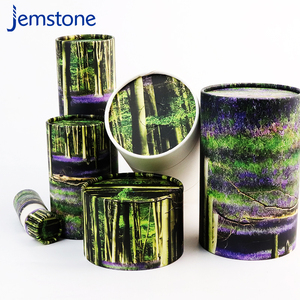 Boîte de tubes en papier cadeau cosmétique en carton cylindre artisanal personnalisé emballage de tube en papier rond pour café kraft brun peut - Product Image 5