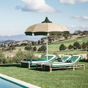Sombrilla de <span class=keywords><strong>Patio</strong></span> Estilo Pagoda de Lujo en Blanco y Negro con Impresión Personalizada Popular al por Mayor - Product Image 5