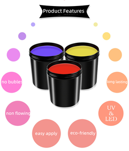 Vente en gros directe d'usine, vernis à ongles en gel UV multicolores, 1 kg, 5 kg, 10 kg, 50 kg, emballage personnalisé - Product Image 4
