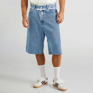 Bán Buôn Biểu Tượng Tùy Chỉnh Quá Khổ Skate Denim Quần Short Cho Nam Giới 100% Cotton Thiết Kế Quần Short Jean - Product Image 1