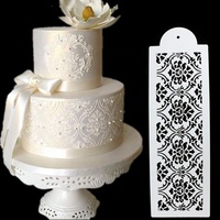 Hochzeits torte Schablone Fondant Werkzeug Kunststoff Kuchen Dekoration Kunststoff Schablonen verschiedene Designs