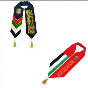 Nouveaux styles, échantillon gratuit, logo personnalisé, écharpe de supporter imprimée en couleur pour les matchs de football, écharpe de supporter nationale - Product Image 4