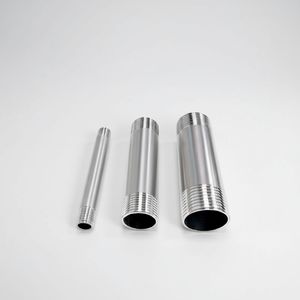 Connecteur de tuyau d'eau à double extrémité en acier inoxydable 304, filetage mâle, 1/2 ", 3/<span class=keywords><strong>4</strong></span> ", 1 ", <span class=keywords><strong>tube</strong></span> d'extension 200MM - Product Image 1