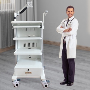 Bệnh Viện Y tế nội soi Xe đẩy bệnh viện thiết bị giỏ hàng màn hình khung <span class=keywords><strong>c</strong></span>ánh tay nội soi khớp/nội soi ổ bụng xe đẩy - Product Image 4