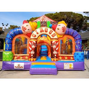 Circus World Kids Maison <span class=keywords><strong>gonflable</strong></span> à rebond Hupfburg Clown Château <span class=keywords><strong>gonflable</strong></span> <span class=keywords><strong>professionnel</strong></span> avec double toboggan - Product Image 2