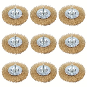Brosses à fil abrasif industrielles à tige <span class=keywords><strong>ronde</strong></span> toutes tailles, roue à fil abrasif, <span class=keywords><strong>brosse</strong></span> à fil en acier au carbone <span class=keywords><strong>pour</strong></span> l'élimination de la peinture et de la rouille - Product Image 1