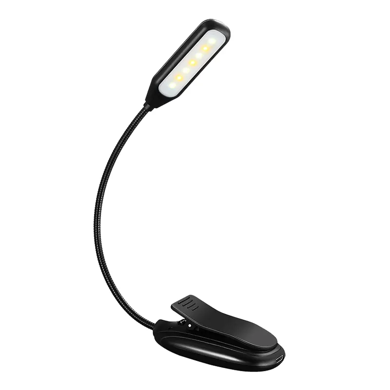 USB Rechargeable Table Lamps Reading Light Flexible Clip 9 LED Portable Book Light for Kindle
