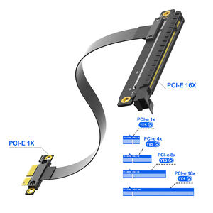 PCIe 1X 至 16X 转接线 柔性 PCI-E 延长线 <span class=keywords><strong>GPU</strong></span> 延长适配器，带 OTP 保护，适用于笔记本电脑和台式电脑 - Product Image 2