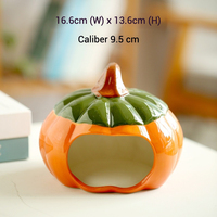 Grande peau de hamster en forme de citrouille en céramique au design original