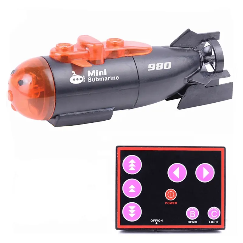 2020 Amazon hot sales LED under water toy kit RC mini submarine