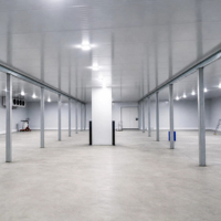 Projet de chambre froide industrielle pour viande, grande chambre froide commerciale avec compresseur à vis pour abattoir et usine de transformation de la viande