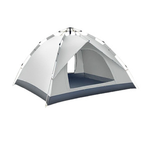 Tente pop-up double couche à ouverture automatique rapide 200x200x135cm, résistante à l'eau, pour camping en plein air, plage, forêt, montagne - Product Image 1