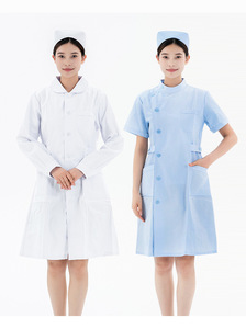 Fashion Nurse Cotton Neck Laboratory Coat Hospital <strong>Scrubs</strong> 65% Polyester 35% Cotton Knitted Fabric Women's Medical Beauty Therapy - Product Image 6