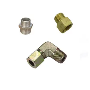 Hydraulic Pipe Stainless Steel Fitting Bulkhead Weld Swivel Nut Ferrule Run Tee hydraulic Hose Tube Fittings Excavator