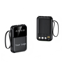 Power Bank Portabel Ultra Tipis 10000mAh Dual USB & Type-C dengan Logo Custom, Cocok untuk Semua Ponsel, Dilengkapi Cetak UV