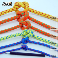 Corde et câble HBC 12 mm, corde de travail en hauteur, corde en polyester pour la descente rapide, corde de sauvetage semi-statique