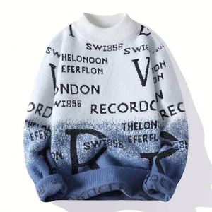 Winter Custom Logo Oem Jacquard Knitwear Men Clothes Men <b>Pullover</b> <b>Sweater</b> Crew Neck Cotton Standard Knitted 100% Cotton - Product Image 6