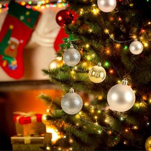 Boules de Noël personnalisées de luxe dorées de 6 cm avec logo sur mesure, décoration de fête d'anniversaire, ornement de Noël personnalisé - Product Image 3