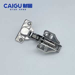 三段階力ステンレス鋼ソフトクローズヒンジ、16～28mmの厚さの薄いドアパネルにユニバーサル対応、ゼロアングル油圧ヒンジ - Product Image 2