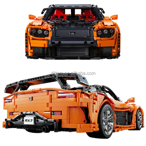 Cada C61502W 1/8 RX-7 RC 럭셔리카 로고 슈퍼 레이싱 차량 모델 DIY 벽돌 장난감 빌딩 블록 세트 - Product Image 4