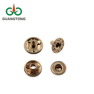 10mm Light Gold High Quality Metal Customized Snap Double Sided <strong>Button</strong> for Clothes Shoes Bags Jackets Press <strong>Button</strong> - Product Image 6