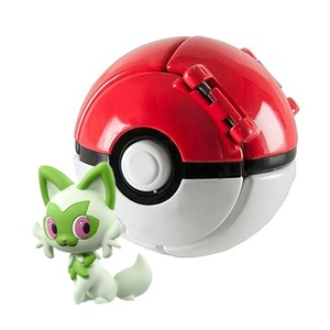 Vente en gros de jouets en plastique Poké <span class=keywords><strong>Ball</strong></span> de 10 cm, état neuf, Squirtle, Charmander, Bulbasaur, modèles de jouets, ODM, jouets en peluche transformables pour animaux de compagnie - Product Image 4