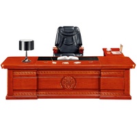 Table de bureau classique de grande taille, meuble de bureau, design traditionnel, côté gauche ou droit, de luxe