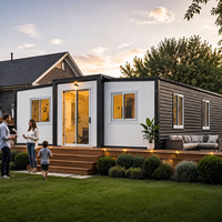 Maison mobile 2-3 chambres, conteneur habitable portable, maison préfabriquée extensible 20ft 40ft