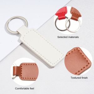 Vente flash - Porte-clés personnalisé en cuir PU multicolores avec logo personnalisé pour cadeaux promotionnels - Product Image 3