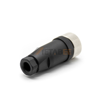 Connecteur femelle M12 3 broches, codage A, câblable sur site, fiche droite M12-3 PG7 PG9