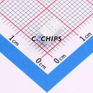 K2-1101UT-C4SW-01 Tactile Switch SMD Switch Single Pole Single Throw Rectangle Button 2.5N Vertical Mount - Product Image 2