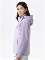Veste d'hiver 3 en 1 pour homme et femme, à capuche, imperméable, coupe-vent, chaude, avec fermeture éclair, pour la randonnée, les voyages, les trajets quotidiens