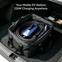 Chargeur EV portable 32A 110V 240V Prise type N Brésil BYD Dolphin GWM Courant réglable Contrôle par application IP65