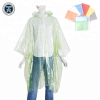 Jetable PE 0.02mm 0.04mm imperméable Poncho imperméable d'urgence Poncho pêche manteau de pluie pour hommes et femmes
