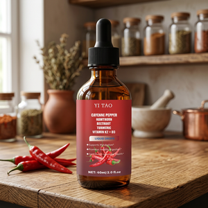 OEM HBOM 60ml Gouttes liquides naturelles et biologiques de piment de Cayenne, d'aubépine et de racine de betterave pour soutenir le métabolisme et la santé immunitaire - Product Image 1