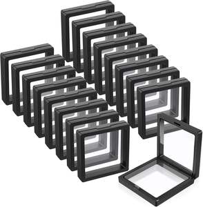 Boîte de rangement carrée, 100 pièces, couleur personnalisée, boîte à tiroirs transparente en PE pour bagues, colliers - Product Image 1