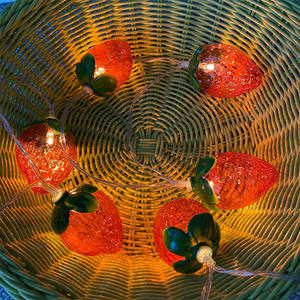 草莓葡萄形3m 20发光二极管花环串灯家居卧室装饰 - Product Image 4