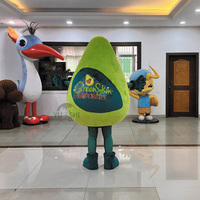 Costume de Mascotte Gonflable Personnalisé de Haute Qualité en Forme d'Avocat de Dessin Animé pour Adultes, Idéal pour la Publicité et les Événements Festifs