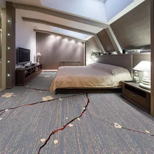豪华酒店商业印花地毯酒店房间装饰地毯迪拜墙对墙1/2英寸酒店地毯