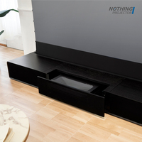 Projecteur NP OEM Ust avec boîtier intégré, home cinéma de haute qualité, téléviseur laser motorisé 4K 16:9, portable, électrique