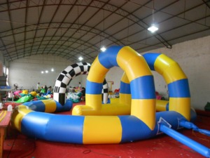 Alliance Nouvellement conçu Extérieur Hermétique Gonflable Enfants Jouet Voitures Piste De Course Terrain Gonflable Go Kart Piste De Course Pour Voiture Pare-chocs - Product Image 3
