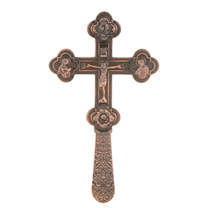 HT grande lega di cristallo placcato oro <span class=keywords><strong>per</strong></span> la preghiera della chiesa pettorale con scatola regalo cerimonia religiosa ortodossa tenere a mano croce - Product Image 5