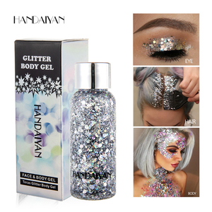HANDAIYAN Teras Glitter Body Gel Oil, Gel <span class=keywords><strong>de</strong></span> Maquillaje con Lentejuelas Láser para Rostro, Cuerpo, Cabello, Manicura, Polvo <span class=keywords><strong>de</strong></span> Lentejuelas DIY, 9 Colores - Product Image 5