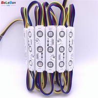 Module LED RGB Samsung Epistar à injection de haute luminosité, 3 puces 5050SMD, 0,72W, DC12V, qualité supérieure, pour enseignes publicitaires