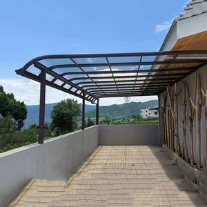 Toldo de Aleación de Aluminio <span class=keywords><strong>para</strong></span> Exteriores, Resistente a la Lluvia, con <span class=keywords><strong>Cristal</strong></span>, <span class=keywords><strong>para</strong></span> Hogar, Villa, Patio, Aleros, Balcón, Terraza - Product Image 1