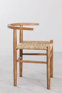 เก้าอี้รับประทานอาหารกลางแจ้งทันสมัย ทำจากไม้สักทนทาน เฟอร์นิเจอร์สวนสำหรับใช้ในลานบ้านหรือโรงแรม ดีไซน์สวยงามสำหรับพักผ่อนกลางแจ้ง - ริซ่า - Product Image 3