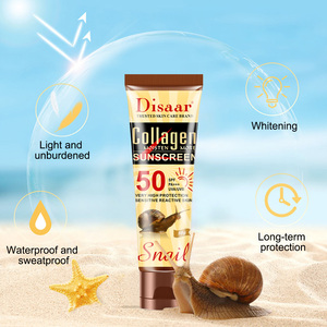 Disaar Collagène et Escargot Sunblock SPF 50 bio crème solaire pour toute la peau - Product Image 3