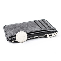 Dompet Kartu Resleting Kreatif Fashion Baru yang Dapat Disesuaikan, Kapasitas Besar, Ultra Tipis, Sederhana, Multi-kartu, Dompet Zero untuk Pria